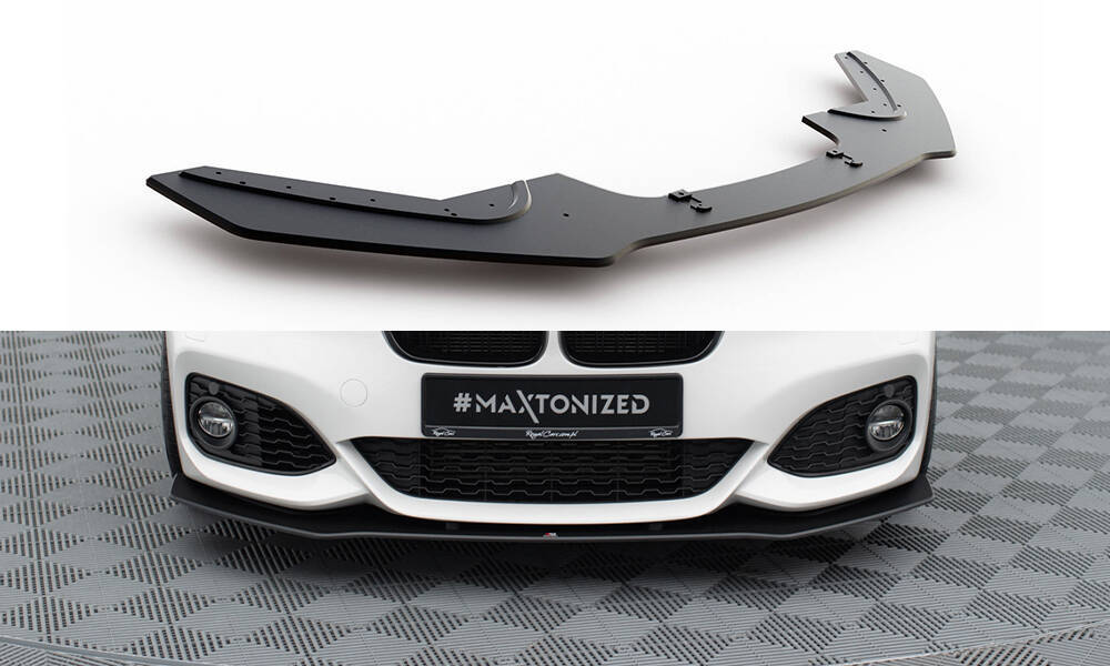 Street Pro Front Splitter V.3 for BMW 1 F20 M-Pack Facelift / M140i 