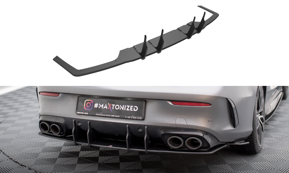 Street Pro Rear Diffuser Mercedes-AMG C43 Coupe / Cabrio C205  Facelift / A205 Facelift