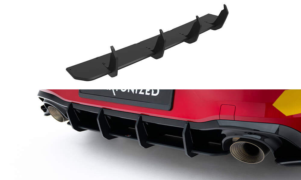 Street Pro Rear Diffuser V.2 Volkswagen Golf GTI Clubsport Mk8 Facelift