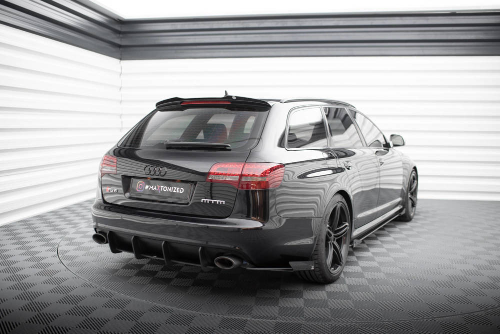 Street Pro Rear Side Splitters + Flaps Audi RS6 Avant C6