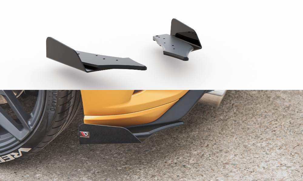 Street Pro Rear Side Splitters + Flaps Ford Focus ST Mk4