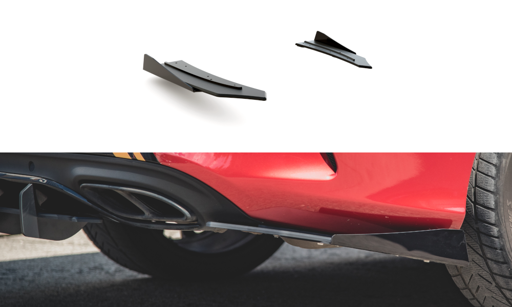 Street Pro Rear Side Splitters + Flaps Mercedes-AMG C43 Coupe C205