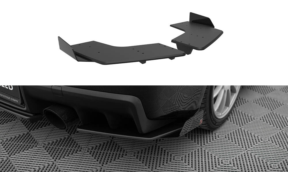 Street Pro Rear Side Splitters + Flaps Mitsubishi Lancer EVO X