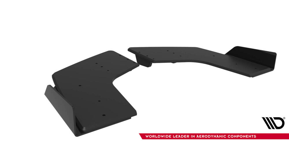 Street Pro Rear Side Splitters + Flaps Mitsubishi Lancer EVO X