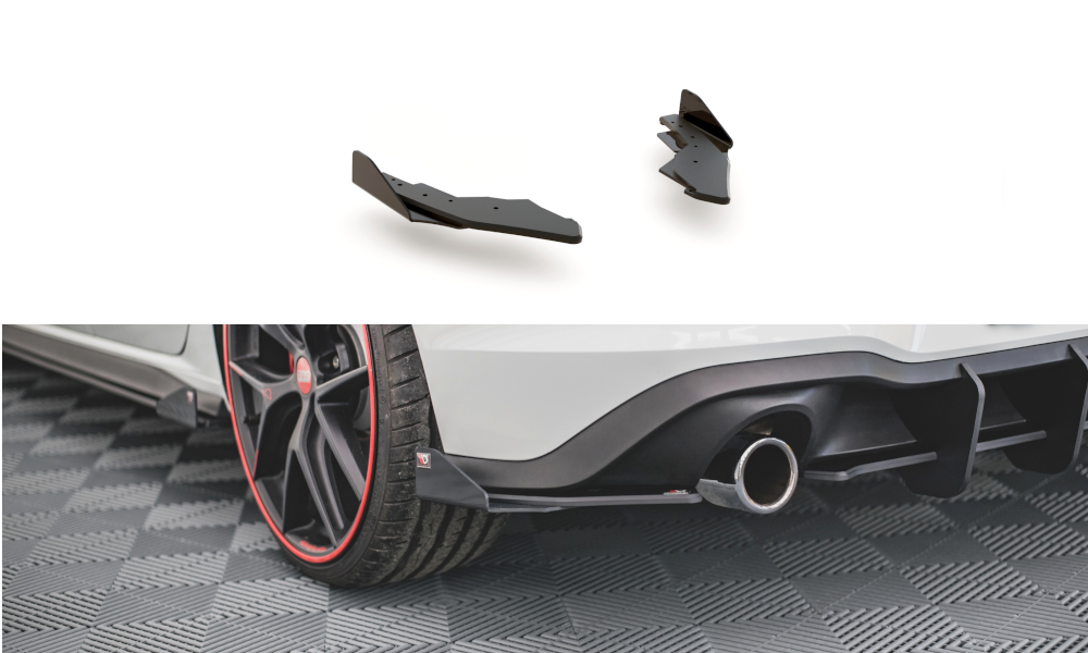 Street Pro Rear Side Splitters + Flaps Volkswagen Golf GTI / GTE / R-Line Mk8