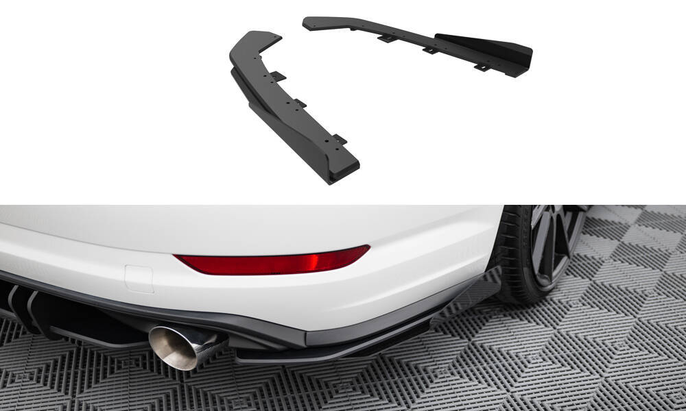 Street Pro Rear Side Splitters + Flaps Volkswagen Jetta GLI Mk7