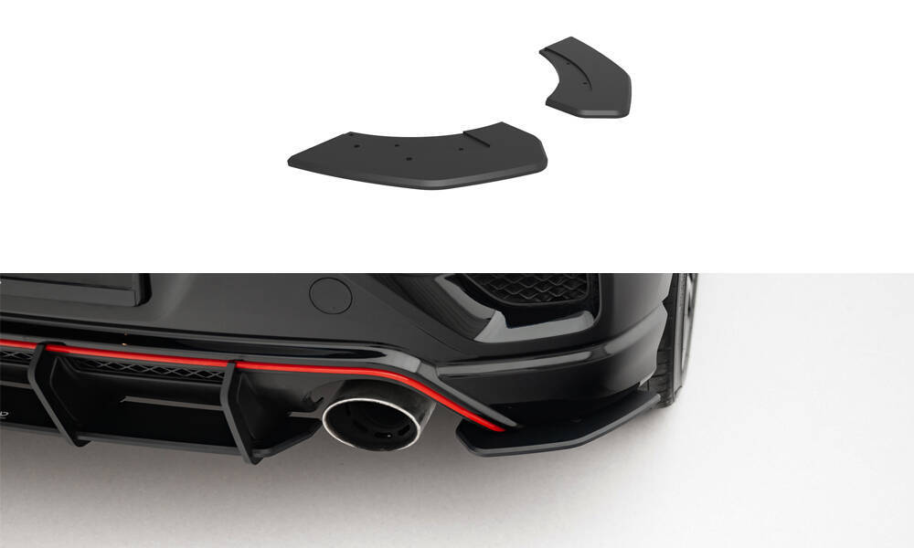 Street Pro Rear Side Splitters  Hyundai Veloster N Mk2