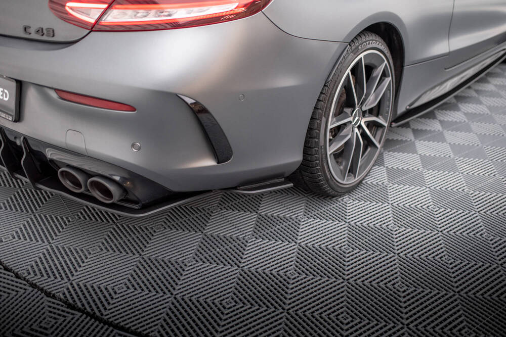 Street Pro Rear Side Splitters Mercedes-AMG C43 Coupe / Cabrio C205  Facelift / A205 Facelift