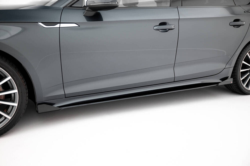 Street Pro Side Skirts Diffusers + Flaps Audi A5 Sportback F5 Facelift