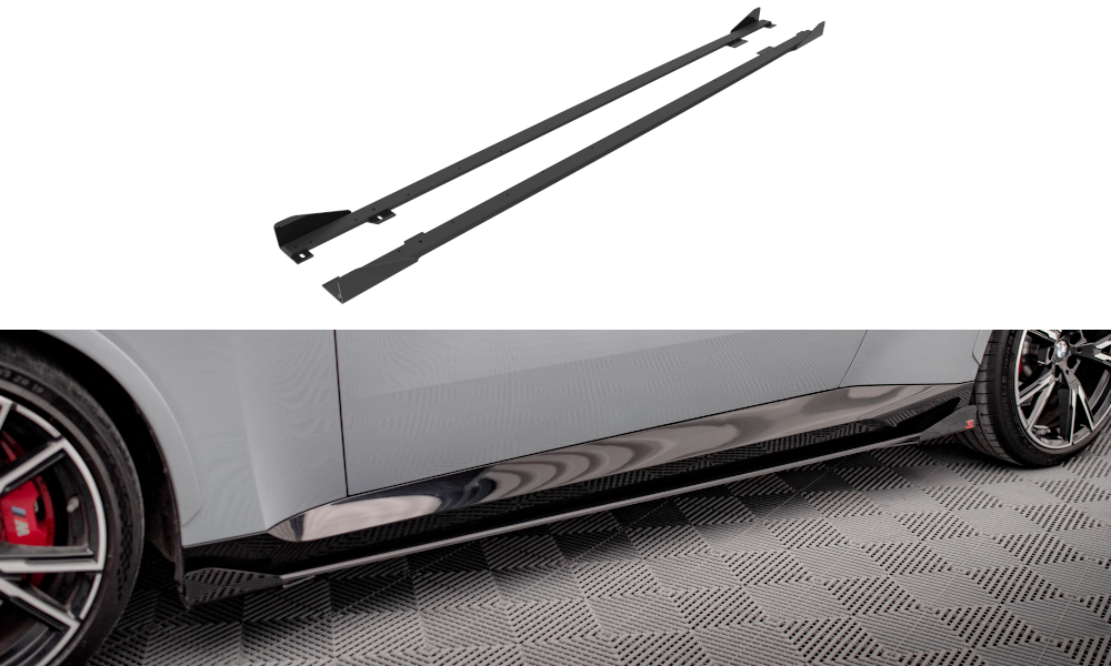 Street Pro Side Skirts Diffusers + Flaps BMW 2 Coupe M-Pack / M240i G42