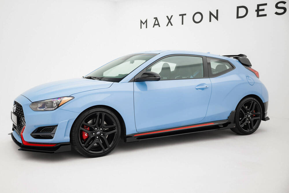 Street Pro Side Skirts Diffusers + Flaps Hyundai Veloster N Mk2