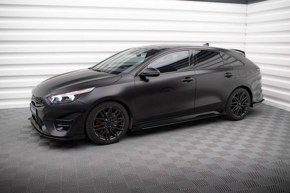 Street Pro Side Skirts Diffusers + Flaps Kia Proceed GT / GT-Line Mk1 Facelift / Ceed GT Mk3 Facelift 