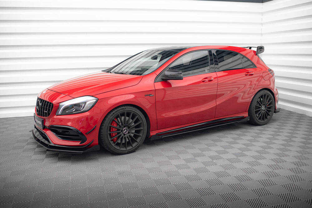 Street Pro Side Skirts Diffusers + Flaps Mercedes-Benz A 45 AMG W176 Facelift