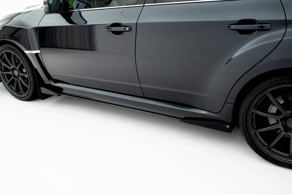 Street Pro Side Skirts Diffusers + Flaps Subaru Impreza WRX STI Mk3 Facelift