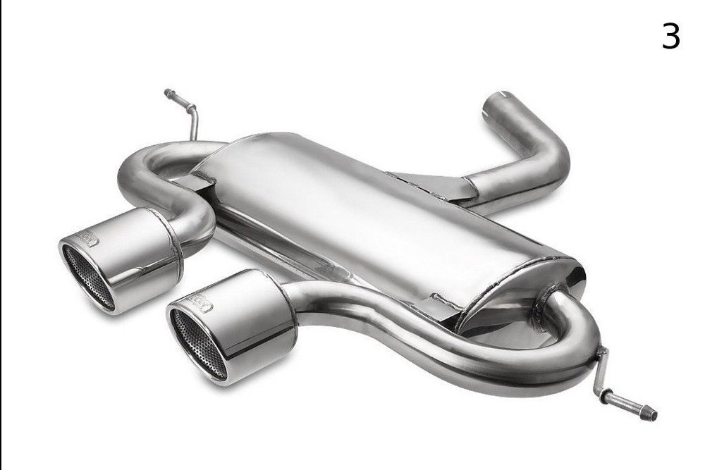 VOLKSWAGEN GOLF VI, GOLF V R32,  SCIROCCO 3  SPORTS EXHAUST MUFFLER EXHAUST