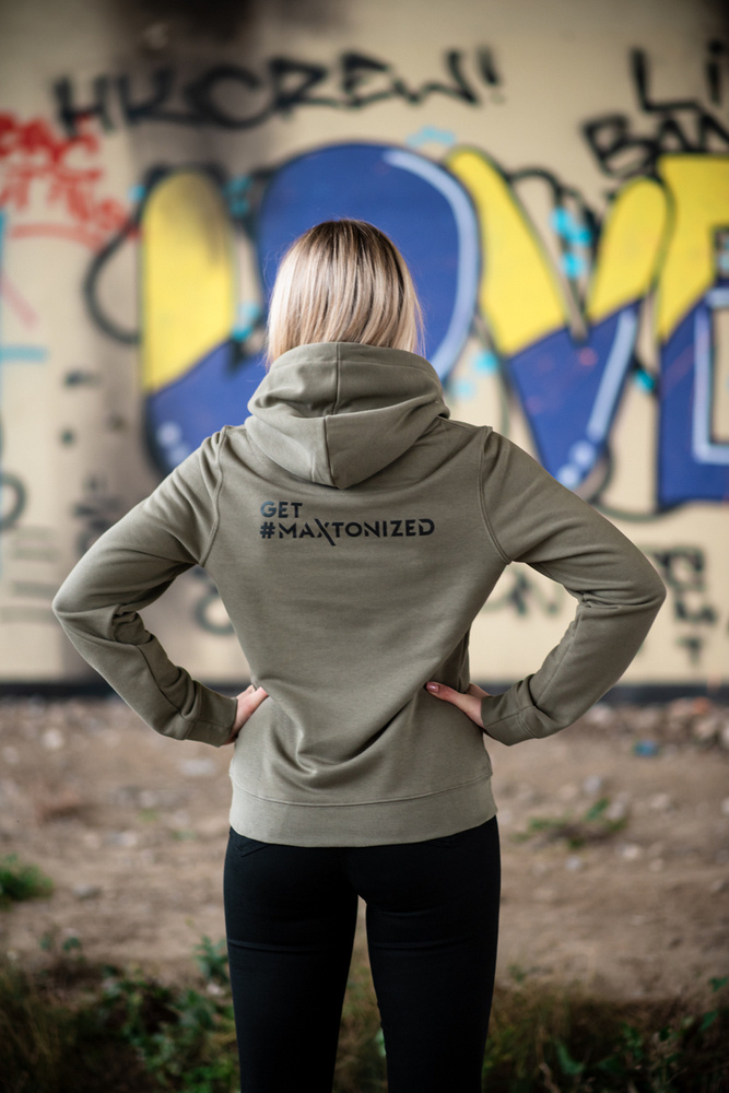 Womens Khaki Hoodie