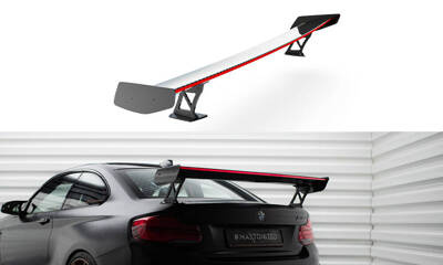 Carbon Spoiler With External Brackets Uprights + LED BMW M2 F87 / 2 / 2 M-Pack F22