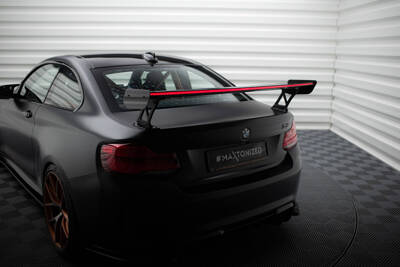 Carbon Spoiler With External Brackets Uprights + LED BMW M2 F87 / 2 / 2 M-Pack F22