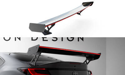 Carbon Spoiler With External Brackets Uprights + LED Toyota GR86 / Subaru BRZ Mk2