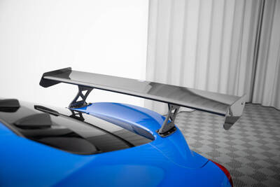 Carbon Spoiler With External Brackets Uprights Toyota Supra Mk5