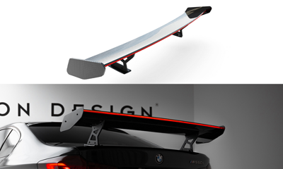 Carbon Spoiler With Internal Brackets Uprights + LED BMW 5 / M5 Sedan G30 / F90