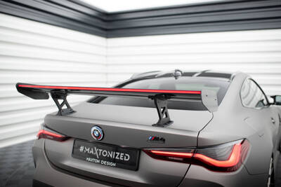 Carbon Spoiler With Internal Brackets Uprights + LED BMW M4 G82 / M440i G22 / 4 M-Pack G22