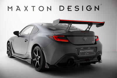 Carbon Spoiler With Internal Brackets Uprights + LED Toyota GR86 / Subaru BRZ Mk2