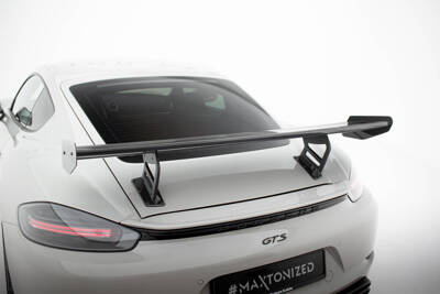 Carbon Spoiler With Internal Brackets Uprights V.2 Porsche 718 Cayman 982c