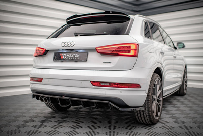 Central Rear Splitter (with vertical bars) Audi Q3 8U Facelift