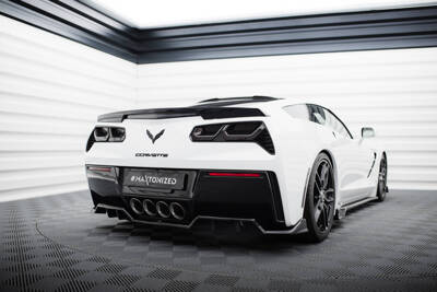 Central Rear Splitter (with vertical bars) Chevrolet Corvette C7