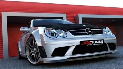 FRONT SPLITTER MERCEDES CLK W209 (FOR ME-CLK-209-BLACK-F1 BUMPER)