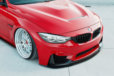 Front Splitter + Frames For Side Air Intakes  BMW M3 F80