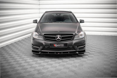 Front Splitter V.1 Mercedes-Benz C Coupe / Sedan / Estate  AMG-Line C204 / W204 Facelift / S204 Facelift