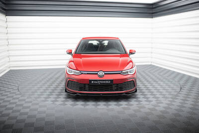 Front Splitter V.2 + Flaps Volkswagen Golf GTI / GTE / GTD / R-Line Mk8