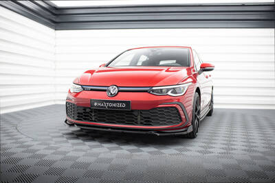 Front Splitter V.2 + Flaps Volkswagen Golf GTI / GTE / GTD / R-Line Mk8