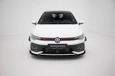 Front Splitter V.2 + Flaps Volkswagen Golf GTI / GTE / R-Line Mk8 Facelift