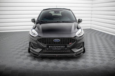 Front Splitter V.4 + Flaps Ford Fiesta ST / ST-line Mk8 Facelift