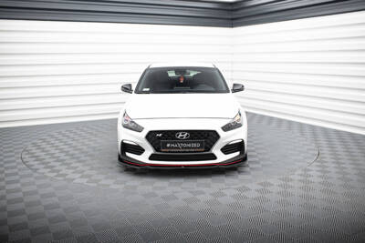 Front Splitter V.6 + Flaps Hyundai I30 N Mk3 Hatchback/Fastback