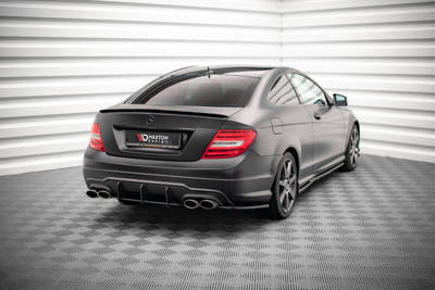 Rear Side Splitters Mercedes-Benz C Coupe / Sedan / Estate  AMG-Line C204 / W204 Facelift / S204 Facelift