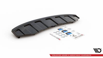 Rear Splitter AUDI A6 C7 S-LINE AVANT EXHAUST 2x1 (with vertical bars)