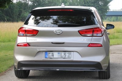 Rear Splitter (WITHOUT VERTICAL BARS) HYUNDAI I30 MK3 HATCHBACK