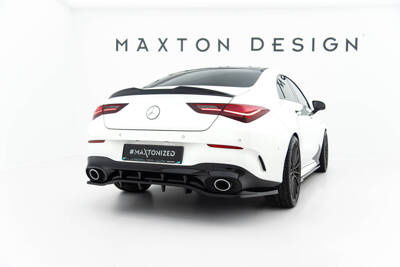 Rear Splitter (with vertical bars) Mercedes-AMG CLA 35  / 45  Coupe / Shooting Brake C118 Facelift / X118 Facelift