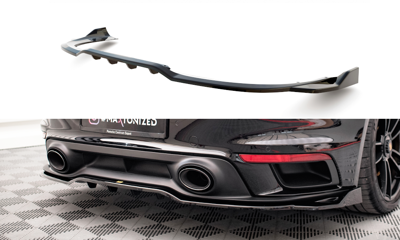 Rear Splitter (with vertical bars) Porsche 911 Turbo S 992