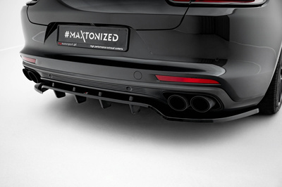 Rear Splitter (with vertical bars) Porsche Panamera Turbo S E-Hybrid / Panamera E-Hybrid / Panamera 4S 971