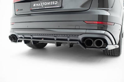 Rear Splitter (with vertical bars) V.2 Audi SQ8 / Q8 S-Line Mk1 Facelift