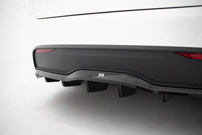 Rear Splitter (with vertical bars) V.2 Tesla Model X Mk1 Facelift