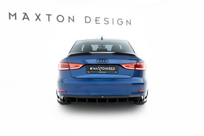 Rear Valance Audi A3 Sedan 8V (Version with single exhaust tips on both sides)