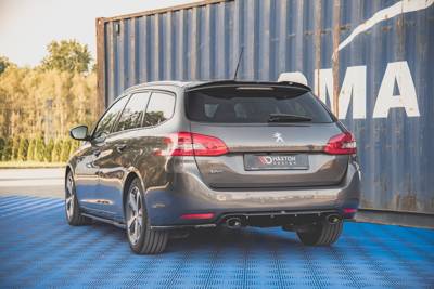 Rear Valance + Exhaust Ends Imitation Peugeot 308 SW Mk2 Facelift