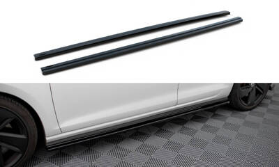 SIDE SKIRTS DIFFUSERS VW GOLF VII GTI PREFACE/FACELIFT (wide) Gloss ...