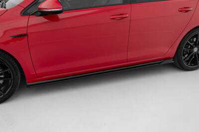 Side Skirts Diffusers V.1 Volkswagen Golf R / R-Line Mk7 Facelift